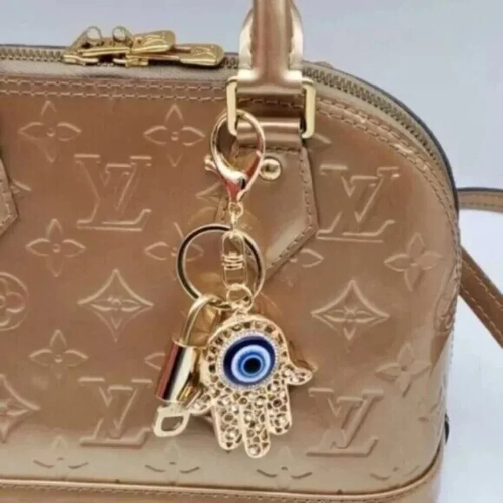 Authentic Louis Vuitton Gold Padlock & Key 🔒 LV Bag Charm Unbranded Keychain